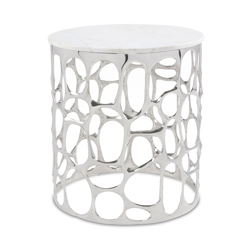 Mario End Table: Marble Top